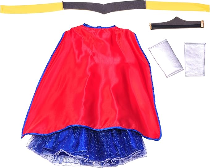 Disfraz de Wonder Woman para niña talla mediana Rubies miniatura 4