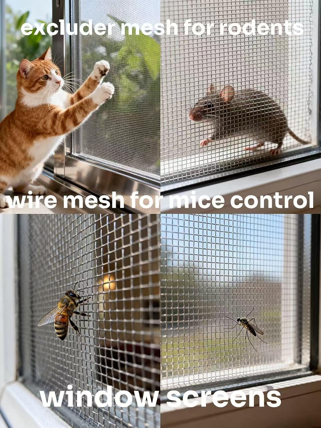 20 Mesh 304 Stainless Steel Wire Mesh - 40×300cm (15.7×118 Inch) 0.19mm, Rustproof for Garden, Pet Cage & Vent Bug Control
