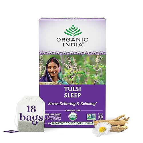 Miniatura 15 de Organic India Té Original de Tulsi - Té de Hierbas, Albahaca Santa y Albahaca Africana para Calma y Alivio del Estrés, Apoyo al Sistema Inmune,