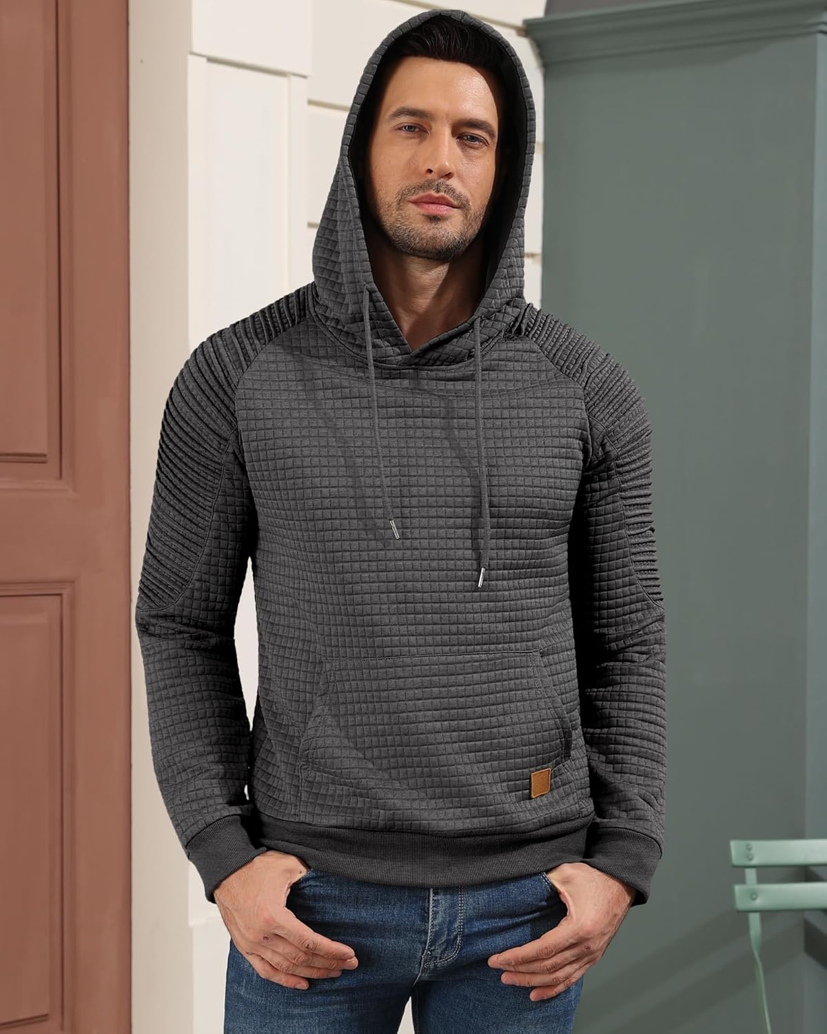 Aiyino Men's Long Sleeve Hoodies Pullover - Image 5