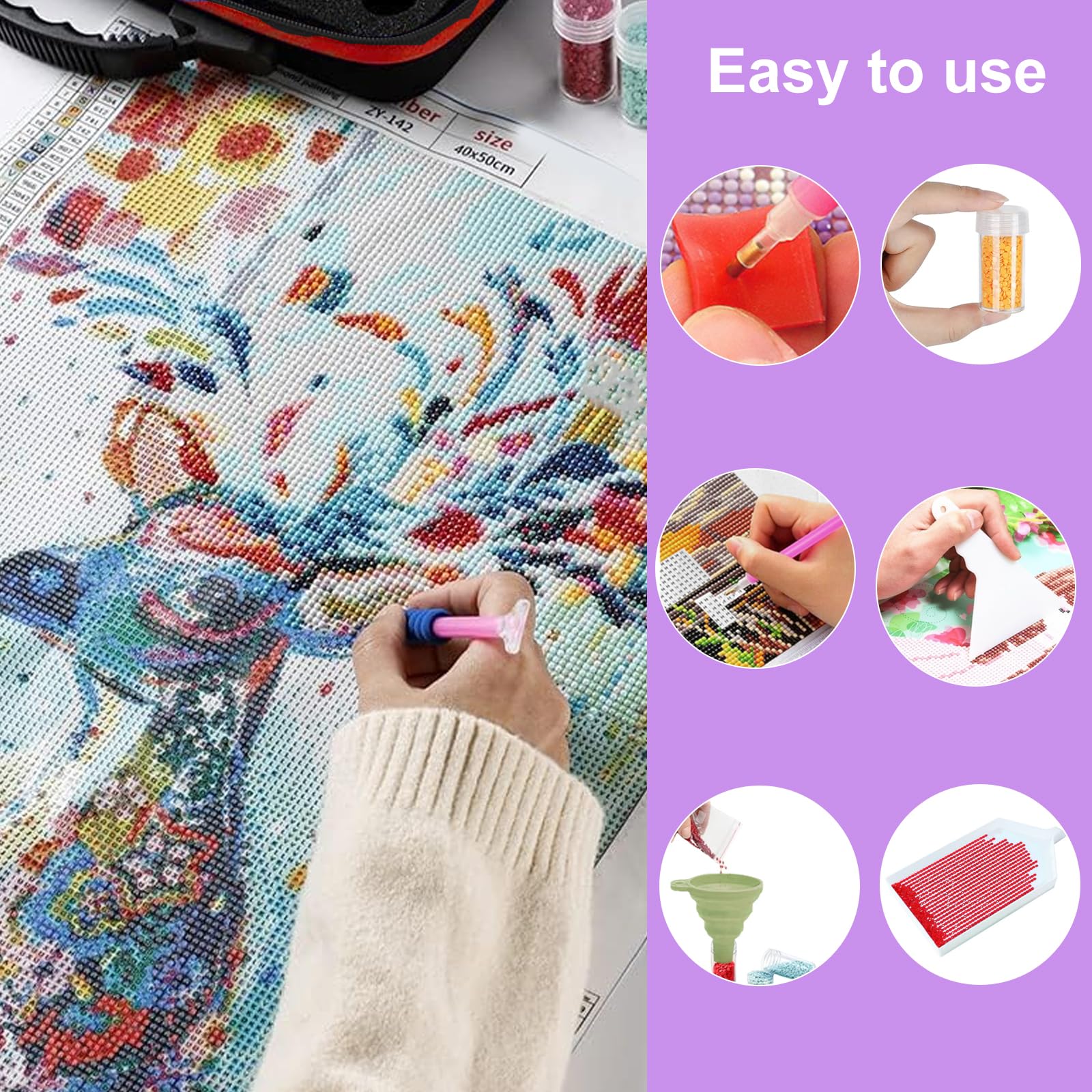 60 Scatoline Porta Perline Per Diamond Painting Con Divisori E Etichette - Contenitori Trasparenti In Plastica