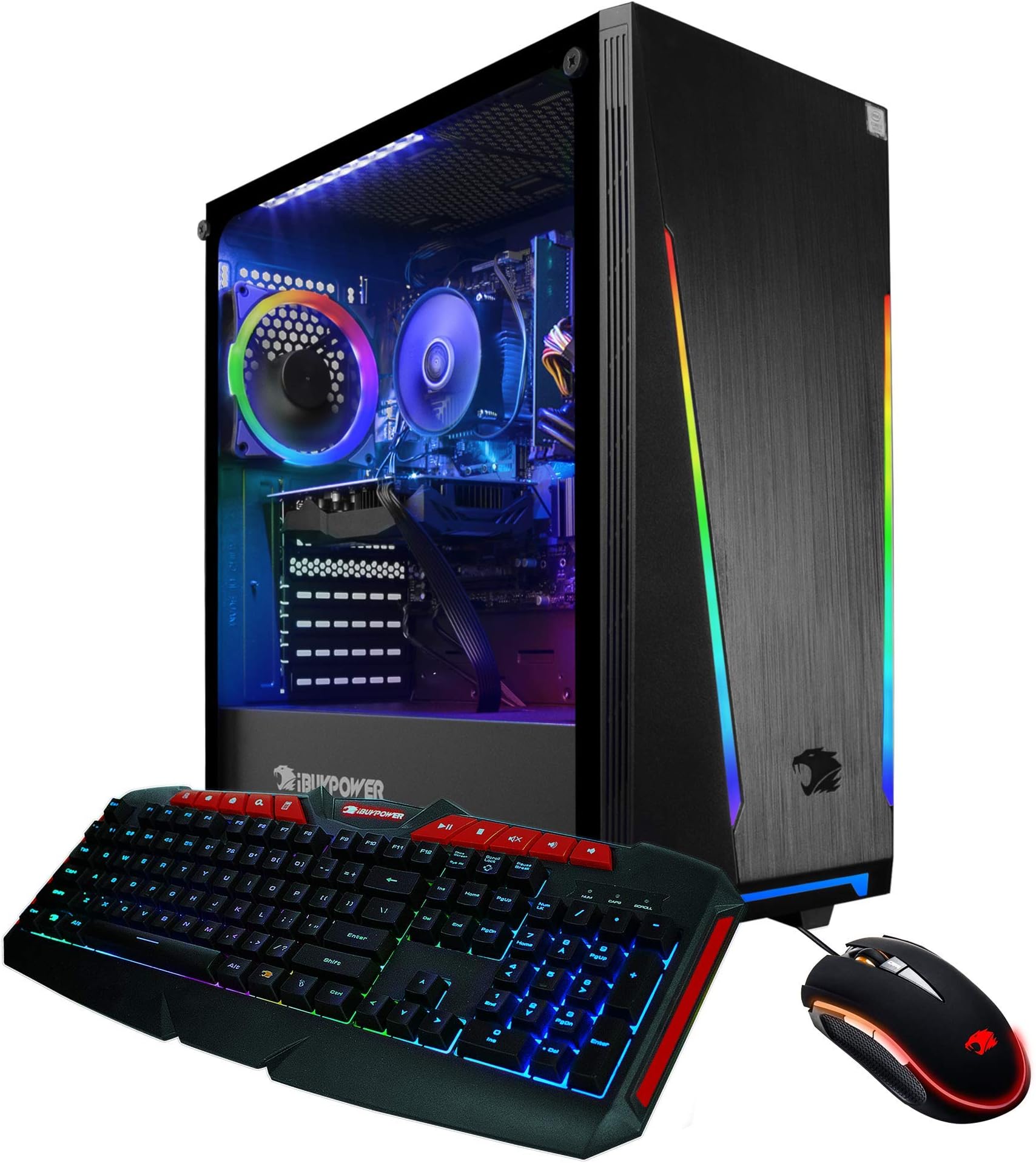 iBUYPOWER Gaming PC Computer Desktop 131A (AMD Ryzen 5 1600 3.2 GHz, AMD RX 550 2GB, 8GB DDR4 RAM, 240GB SSD, WiFi Ready, Windows 10 Home)