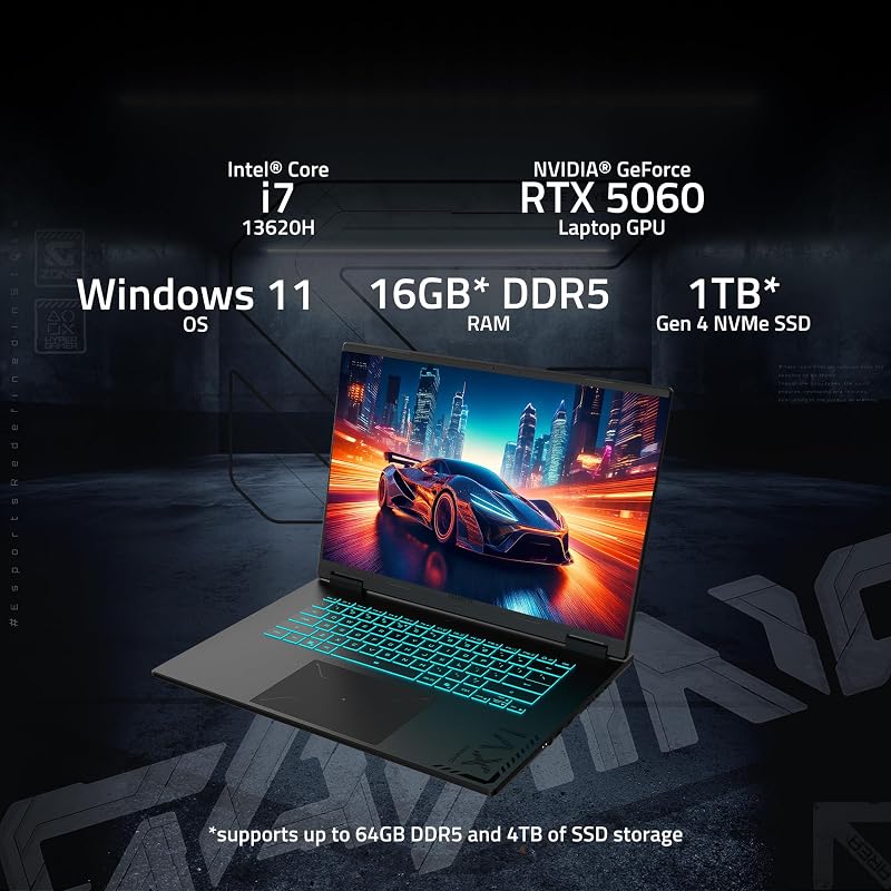 GIGABYTE Gaming A16 - Intel i7-13620H GeForce RTX 5070 16" Laptop image 2