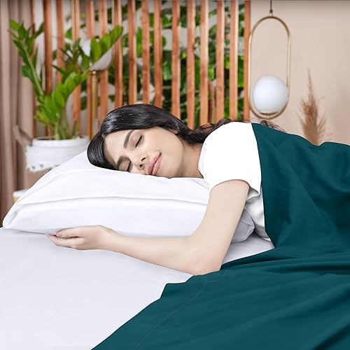 Miniatura 125 de Utopia Bedding Sábana encimera – 1 paquete (individual, azul marino) – Tela de microfibra cepillada suave – Sábana superior resistente al