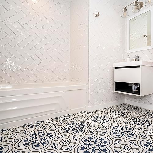 Vista 39 de MSI Urbano Ink - Azulejo de pared de metro de cerámica brillante de 4 x 12 pulgadas para baño, cocina, pared decorativa y ducha Tinta