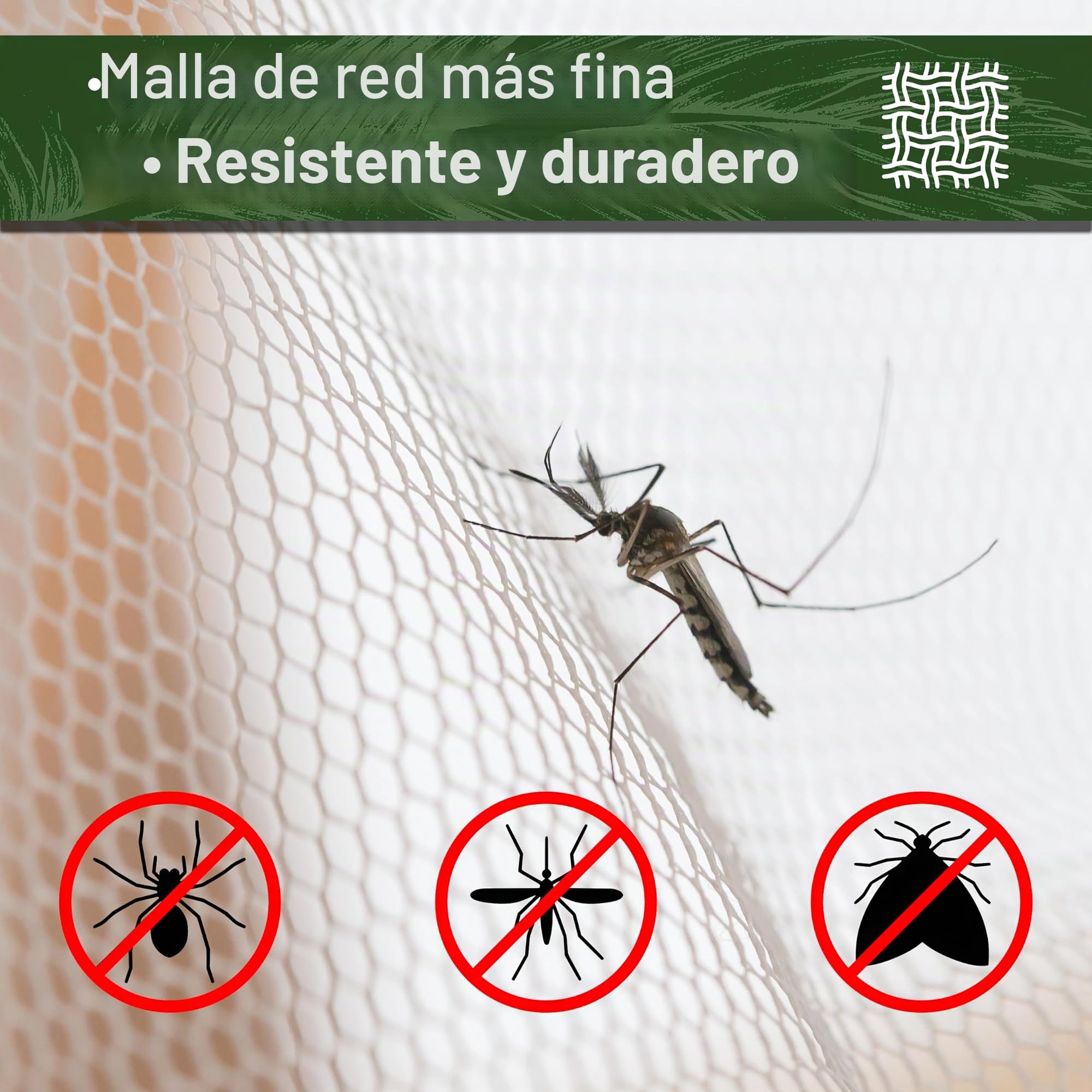 Mosquitera de viaje (220 cm x 170 cm, superligera, perfecta para senderismo, camping y vacaciones