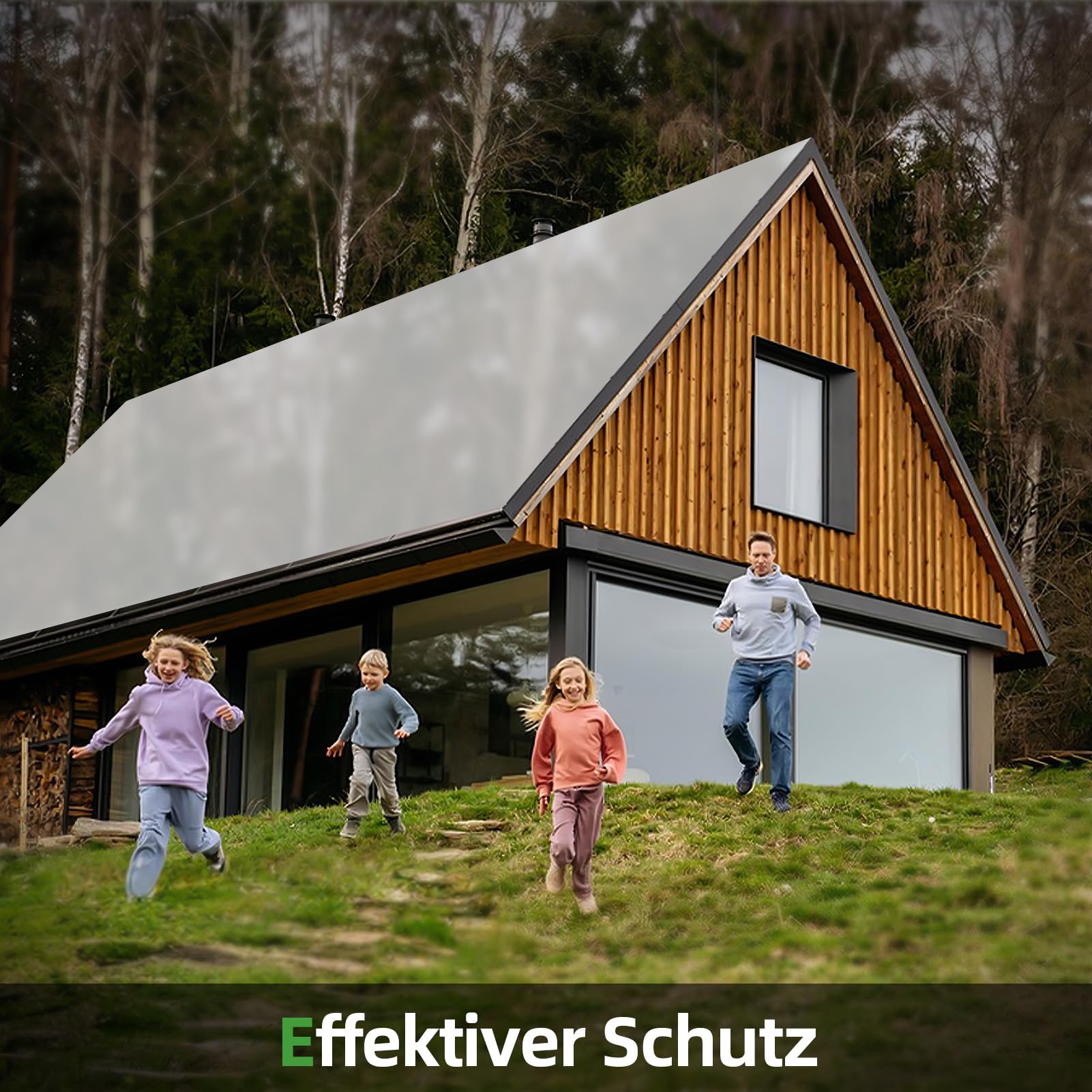 Dachpappe selbstklebend 5x1m Alu-Beschichtung UV-beständig für Gartenhaus Garage
