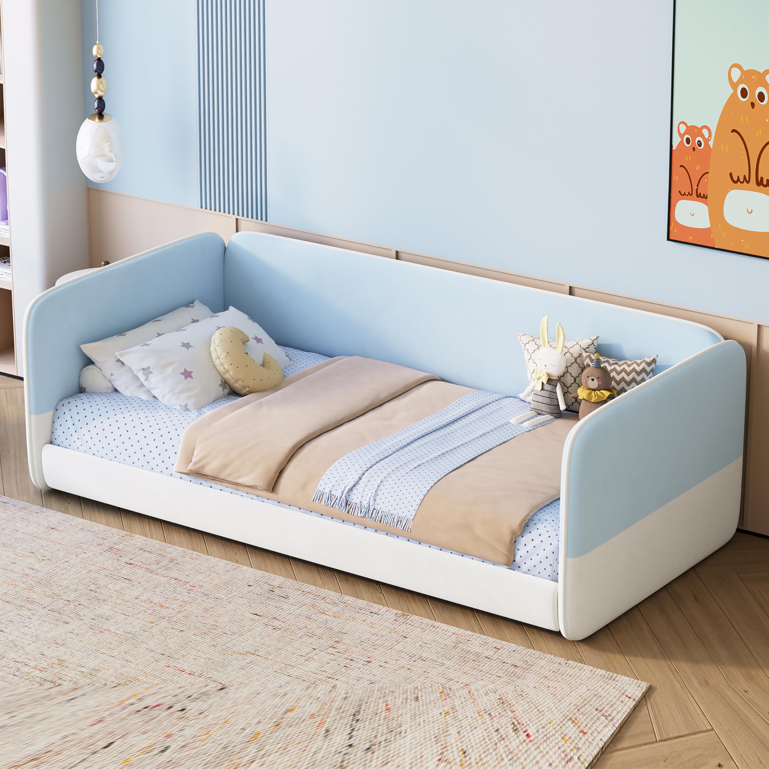 Photo 1 of Merax Twin Upholstered Floor Bed