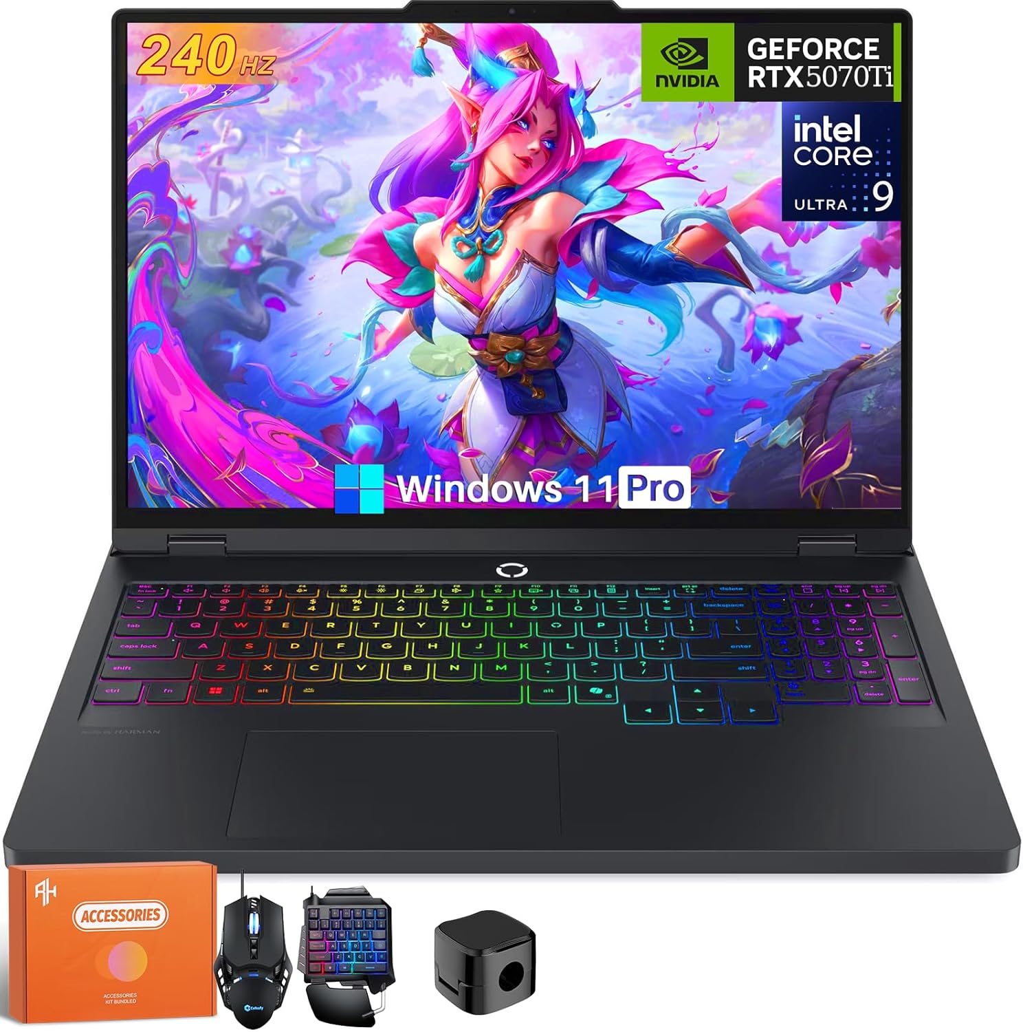 Lenovo Legion Pro 5i Gaming Laptop, 16″ 2.5K 240Hz 500 nits OLED Screen, Intel C…