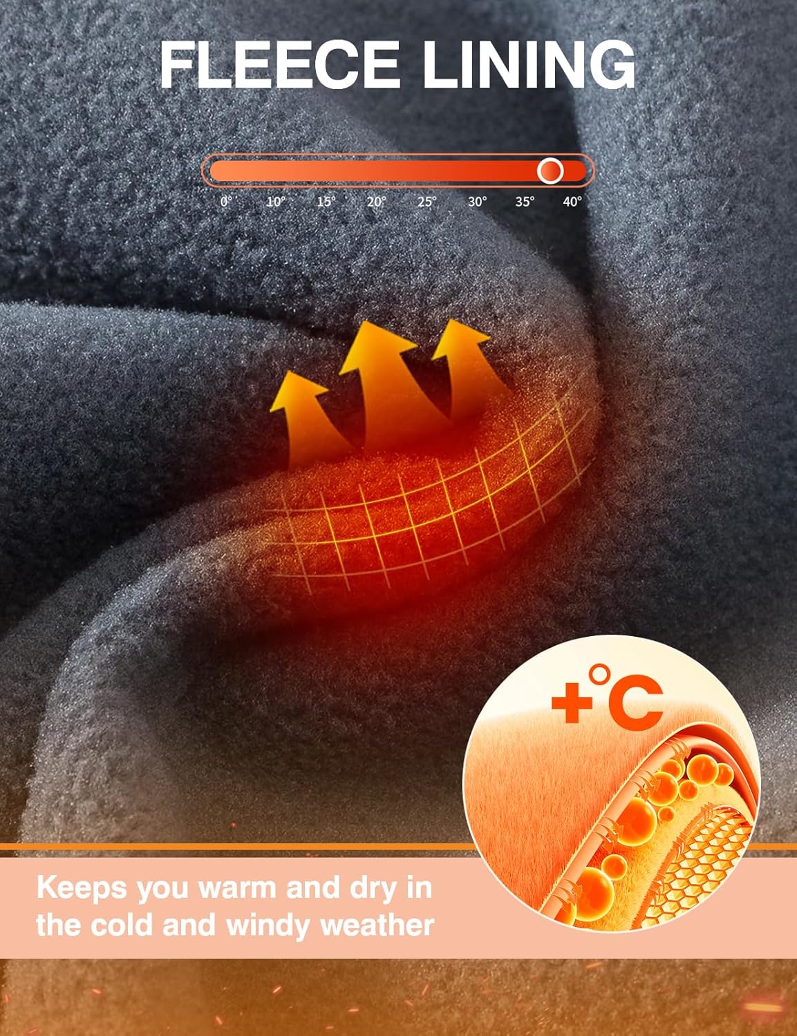 TBMPOY Women's Fleece Lined Ski Snow Pants Waterproof Winter Cargo Hiking Warm Thermal Softshell Insulated Outdoor Pant - Image 4