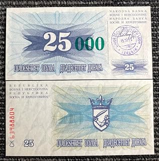 Bosnia & Herzegovina 25,000 Dinara 1993 P54a Banknote