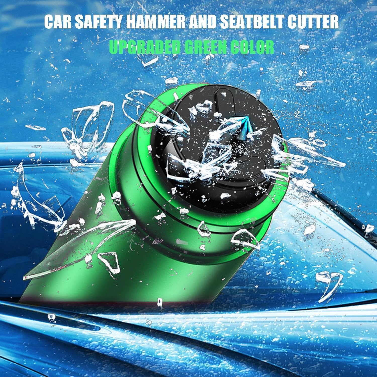 4Pcs Life Hammer Car Escape Tool and Seatbelt Cutter, Seat Belt Cutter and Glass Breaker, for Land and Underwater (4Pcs Mix)