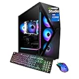 Slate MESH Gaming PC Desktop Computer Intel Core i7 14700F CPU, NVIDIA GeForce RTX 5070 12GB GPU, 32GB DDR5 RGB 5200MHz RAM, 1TB NVMe SSD, Windows 11 Home, Keyboard and Mouse - SMI7N5701