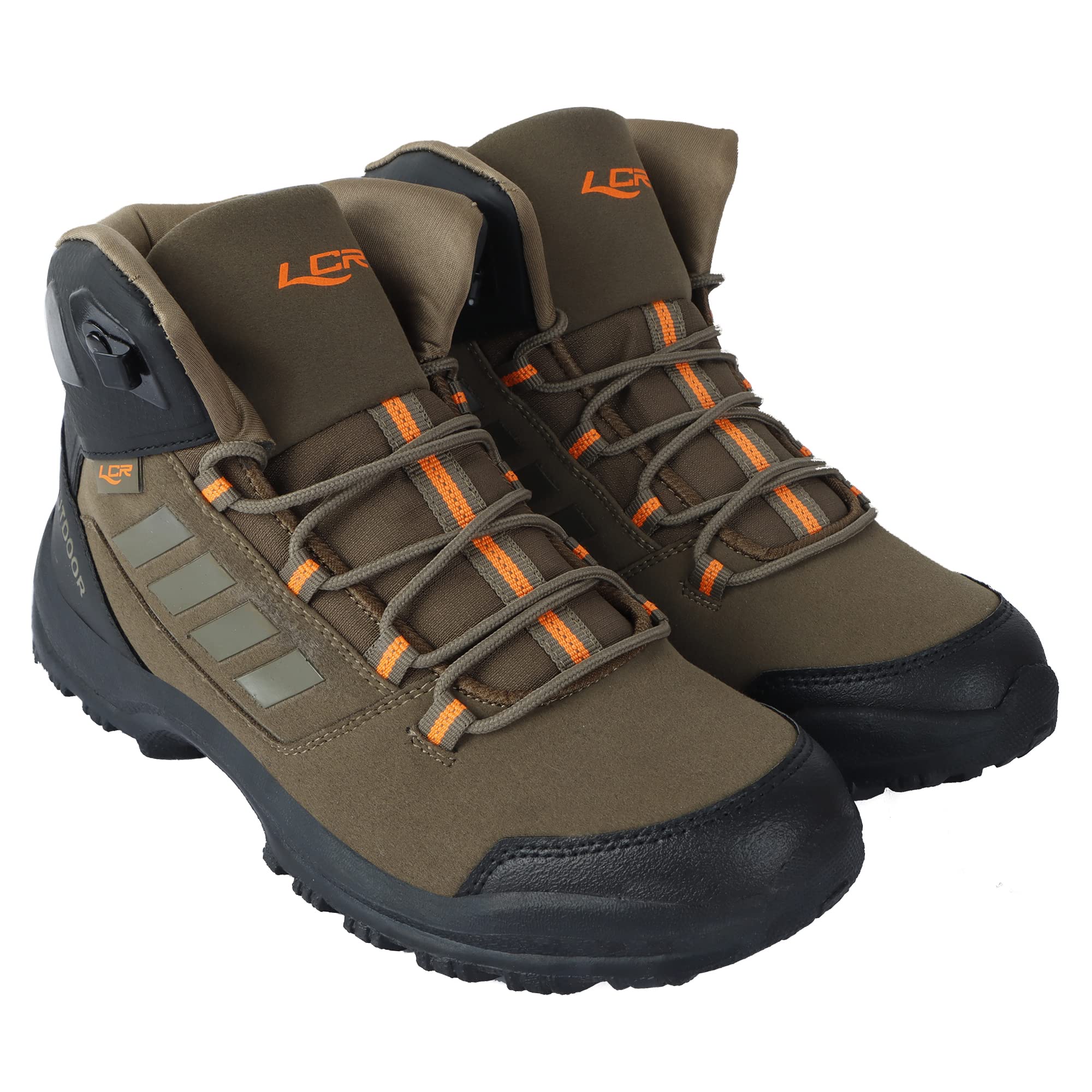 LANCER Mens Biker-3 Brown Hiking Shoe - 6 UK (BIKER-3MOS-ORG-6)