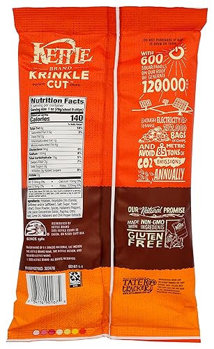 Vista 342 de Kettle Brand Papas fritas, papas fritas con ajo y parmesano, 7.5 onzas (paquete de 12)