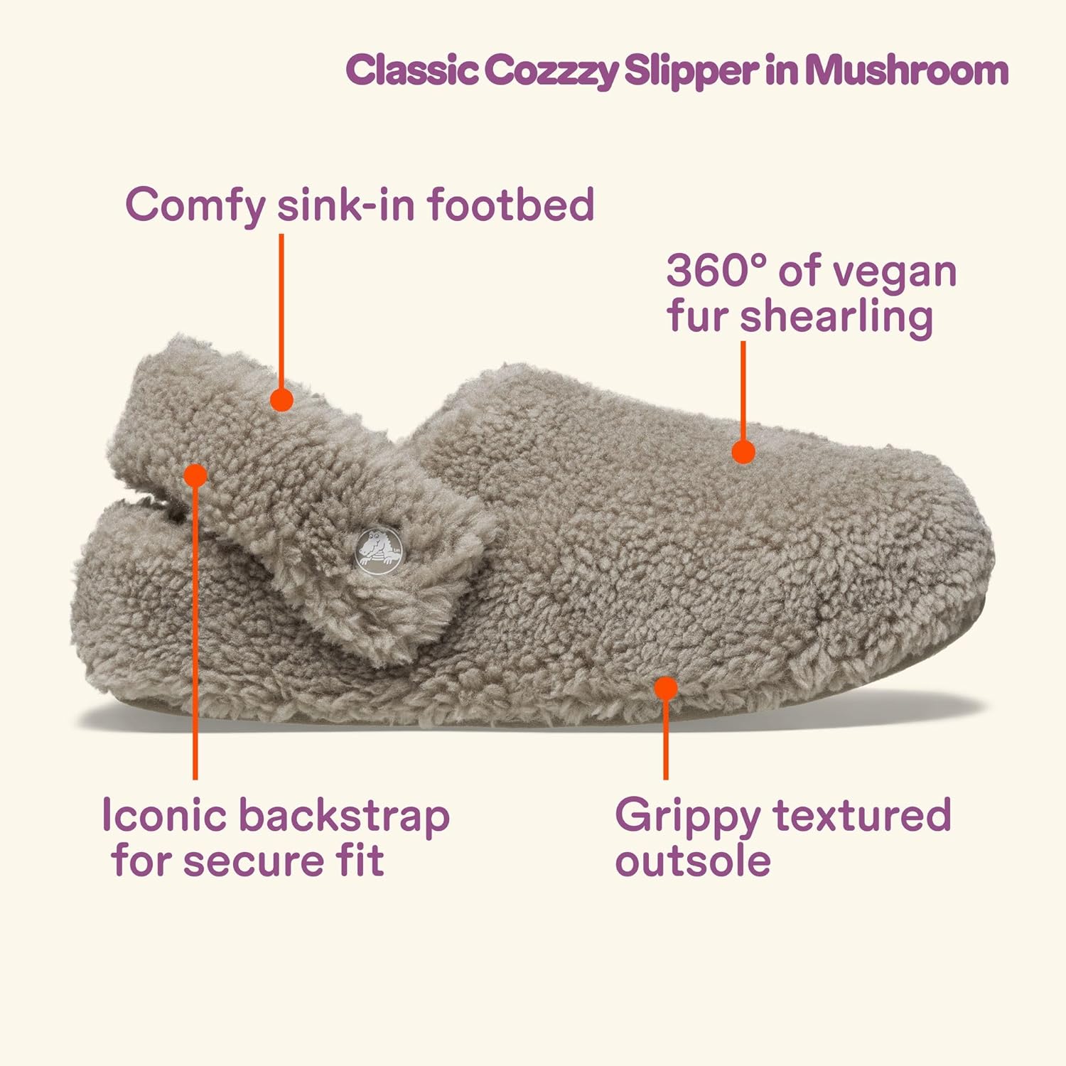Crocs Unisex-Adult Classic Cozzzy Slipper, Fuzz Lined House Slippers for Women and Men - Image 8