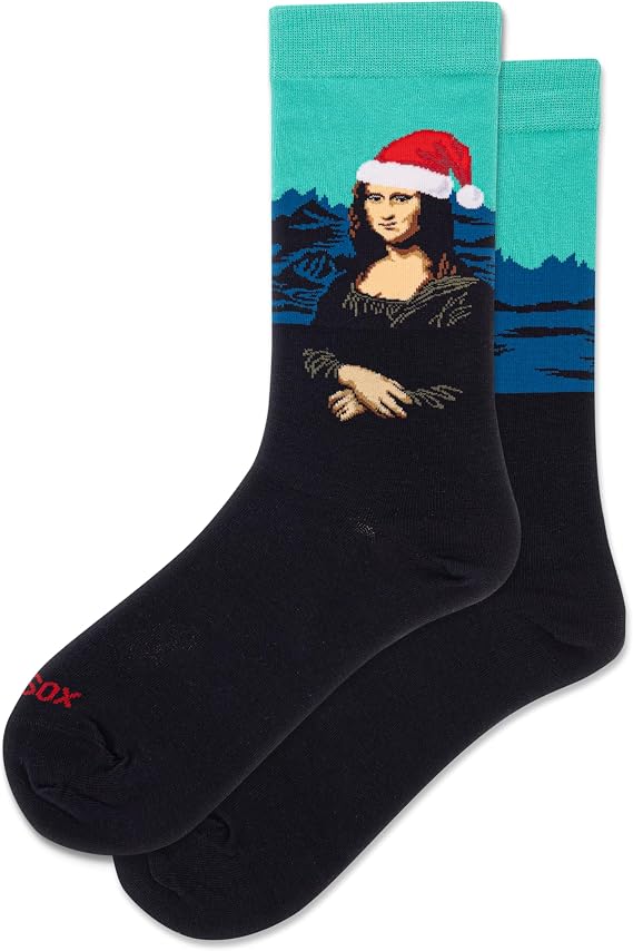 Hot Sox Women's Crew Sock 1 Pair Pack Black Shoe Size