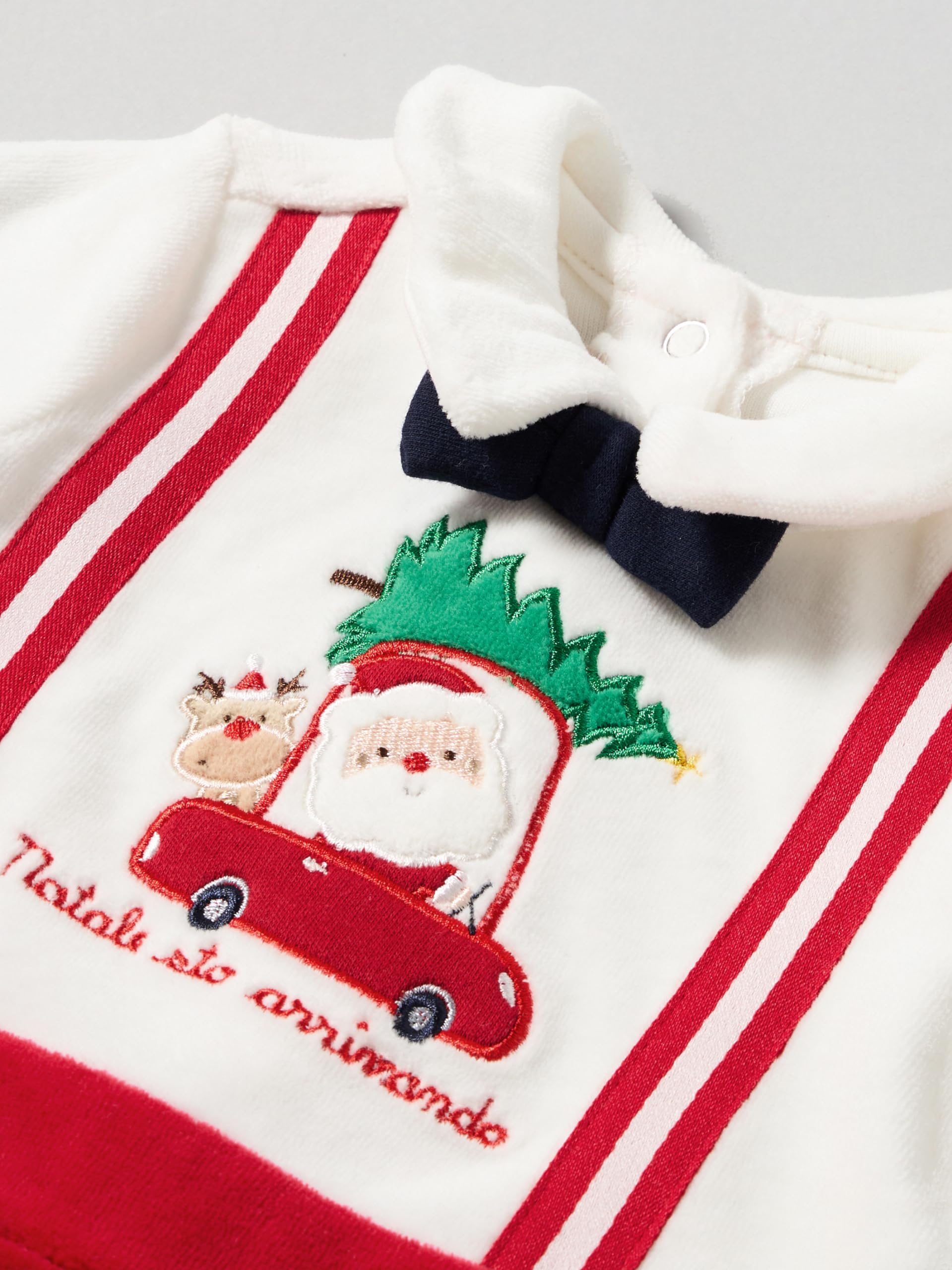 Chicco, Tutina Natale Neonato e Neonata, con Pratica Chiusura sulla Schiena, in Morbido Tessuto, Abbigliamento Neonato/Neonata 0-24 Mesi, Idea Regalo Nascita, Designed in Italy