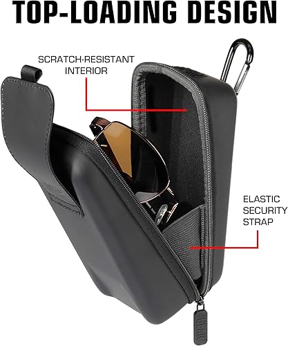 Miniatura 2 de USA Gear Funda para lentes de sol, funda de seguridad para gafas de sol, lentes de seguridad, lectores y más