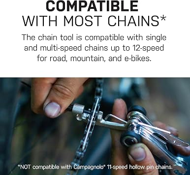 Topeak Alien II 31-Function Folding Bike Multi-Tool, Compact Two-Piece Design with Chain Tool, Tire Levers, Bottle Opener, Carry Bag, Chrome Vanadium Construction