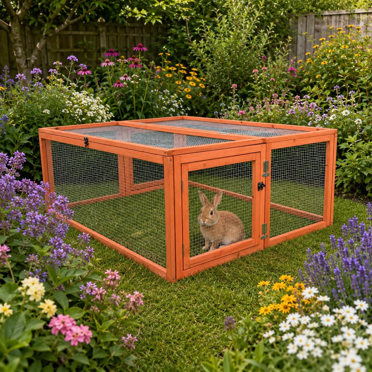 BUNNY BUSINESS Guinea Pig and Rabbit Run, 48-inch (4FT RUN RR1) โ image 1