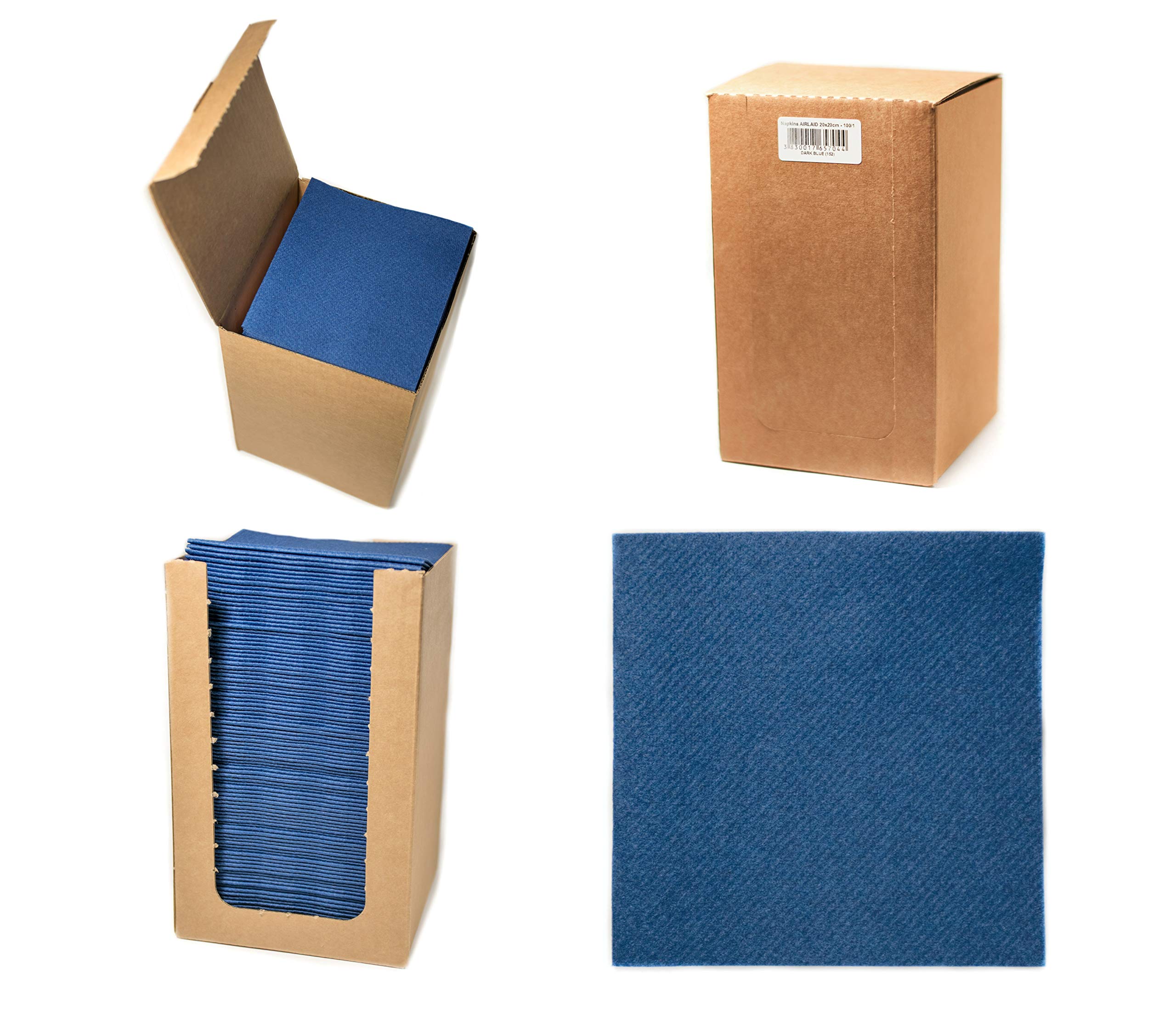 Alvotex Airlaid Cocktail Napkins 20 x 20 cm 100/1 - D.Blue (152)