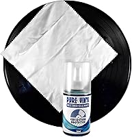 Vista 3 de Collector Protector Solución de limpieza de discos de alta calidad: limpiador de discos de vinilo líquido de 6.7 onzas y paño de microfibra