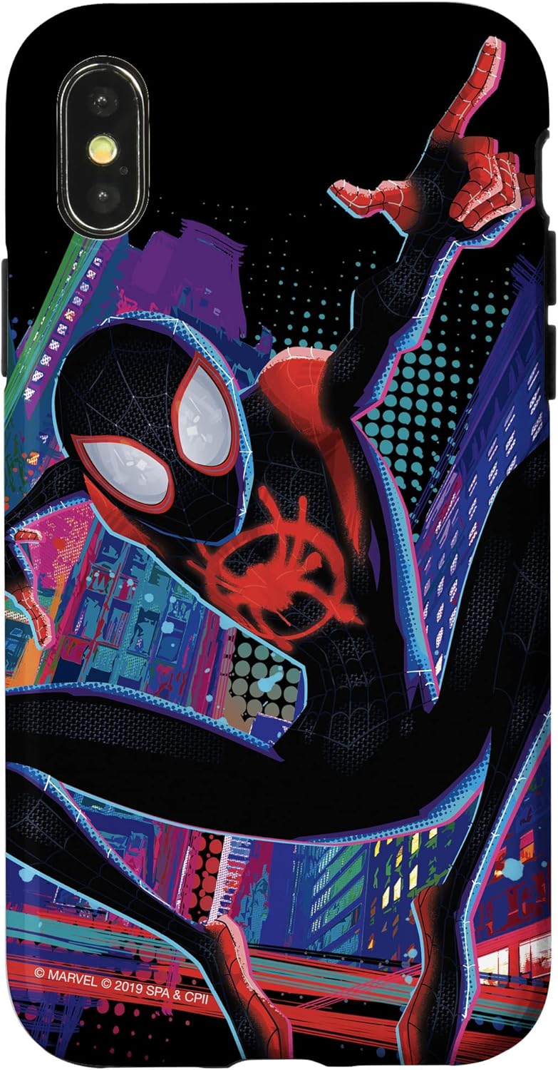Marvel Spider-Man Into The Spider-Verse Miles Morales City Case for iPhone 16