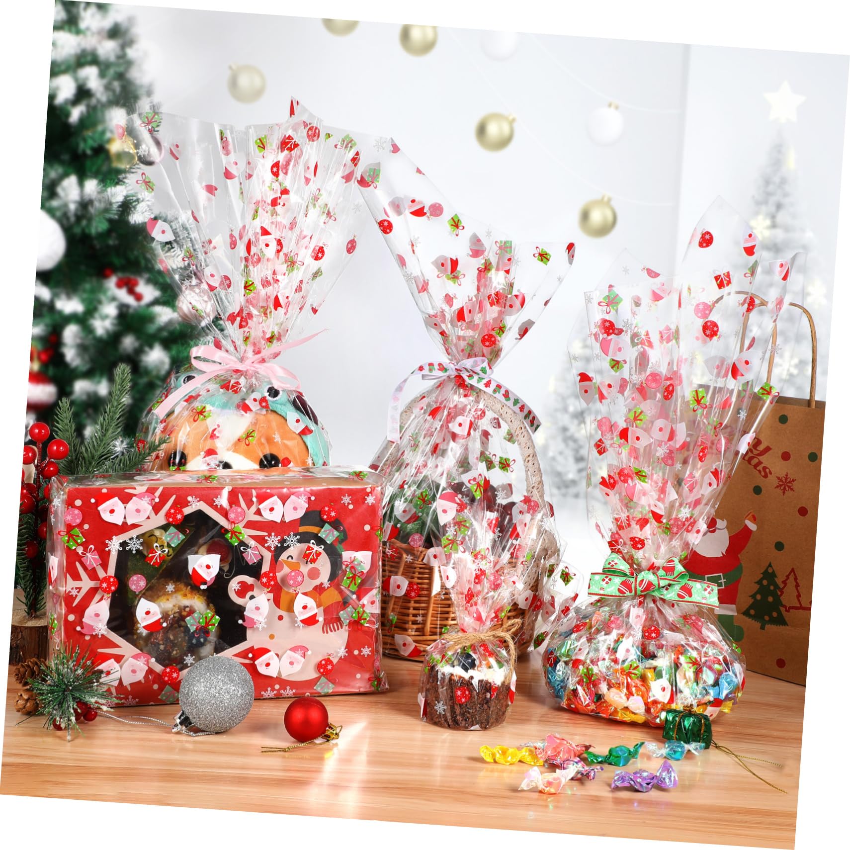 Rotolo Di Cellophane Stellato - Per Regali, Cesti Natalizi E Pacchi Pasquali - Foto 6