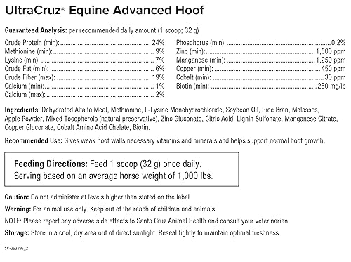 Miniatura 4 de ultracruz Advanced Equino Pezuña Suplemento 16kg 224Día Fuente