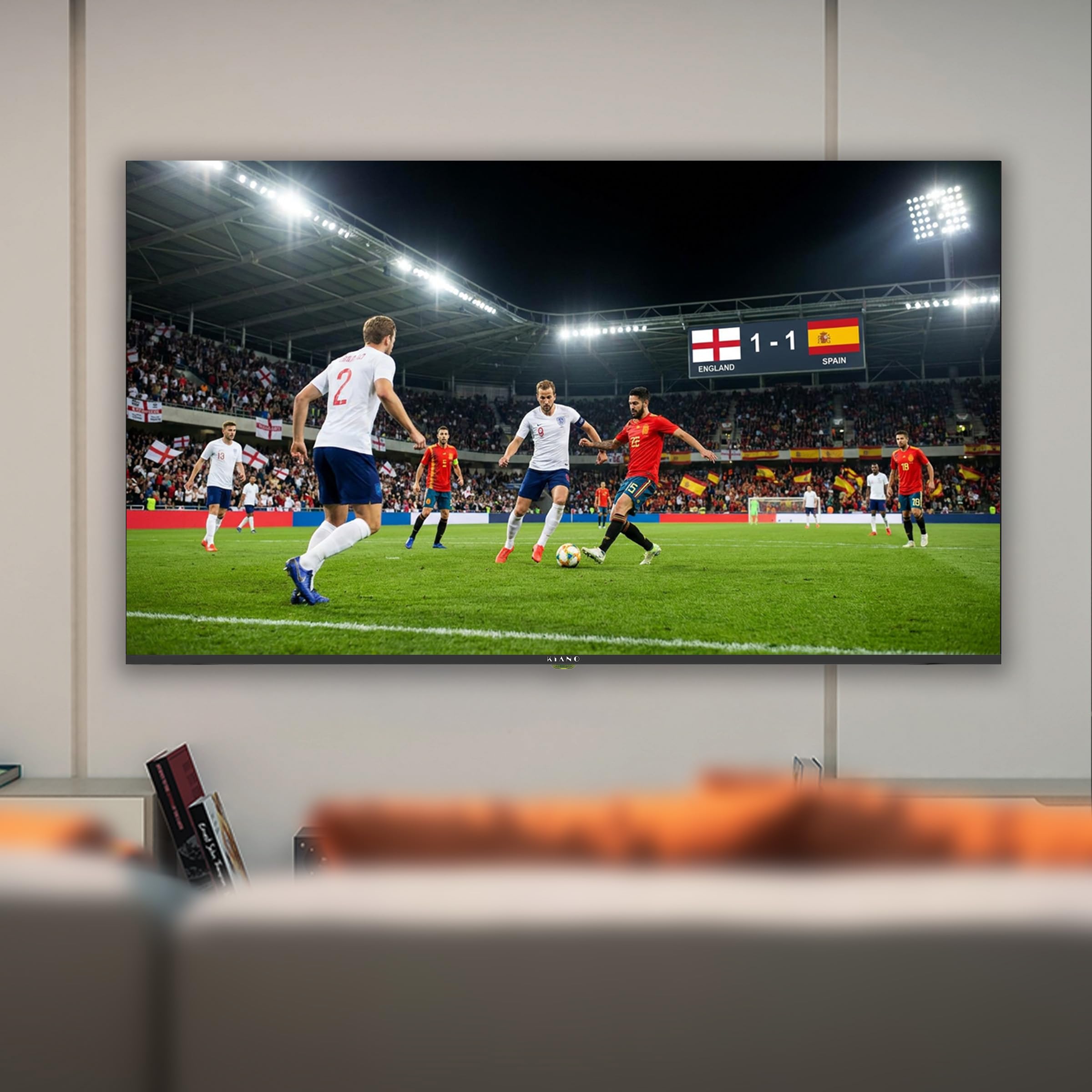 Telewizor Kiano LD43R02 Smart TV 43" Full HD LED z Tizen OS, Wi-Fi, Bluetooth, DVB-T2 HEVC, DVB-S2, HbbTV, 3x HDMI, 2x USB