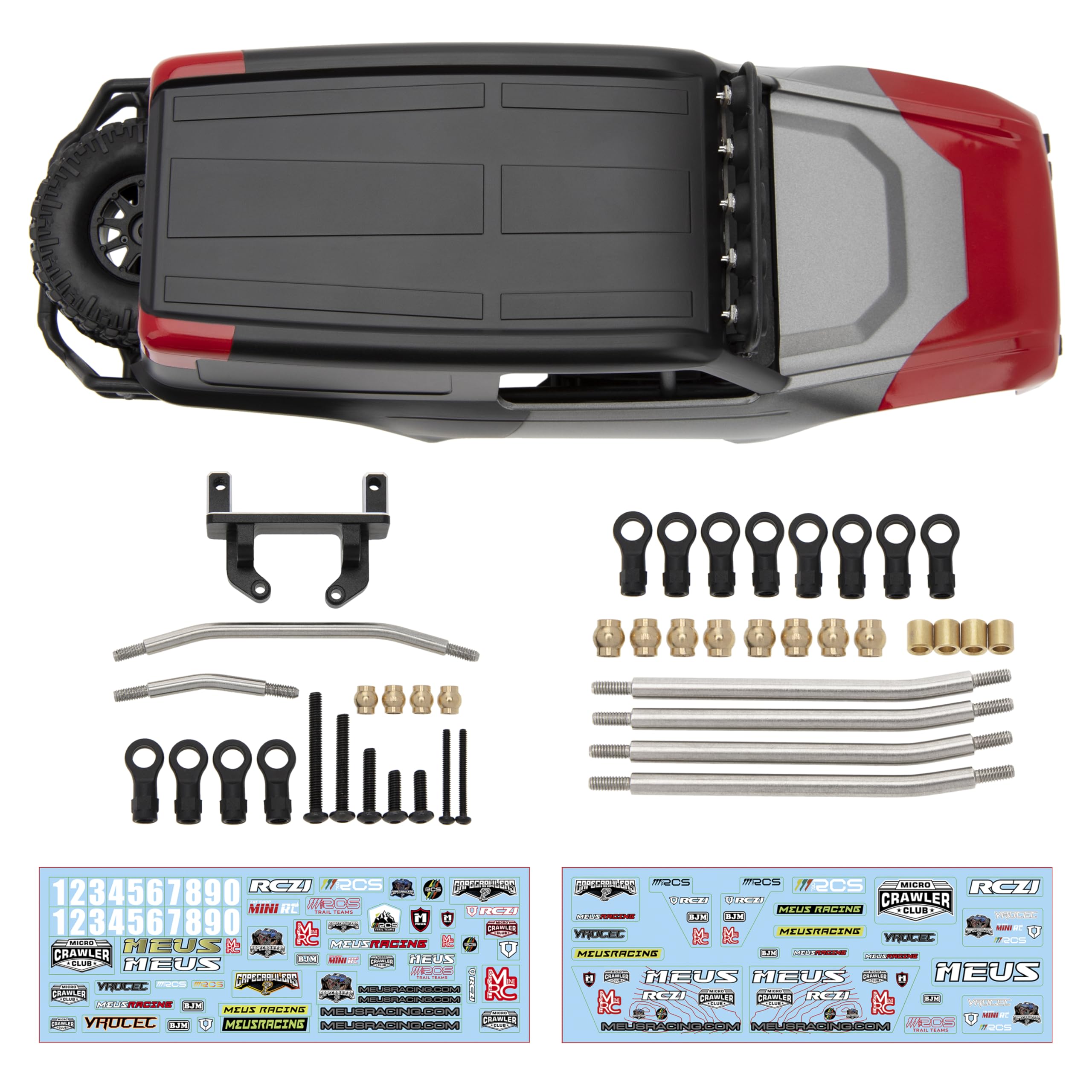 MEUS Racing TRX4M ボディキット トラクサス 1/18クローラー Amazon.com: MEUS Racing MB18 TRX4M Body & Chassis Kit for Traxxas