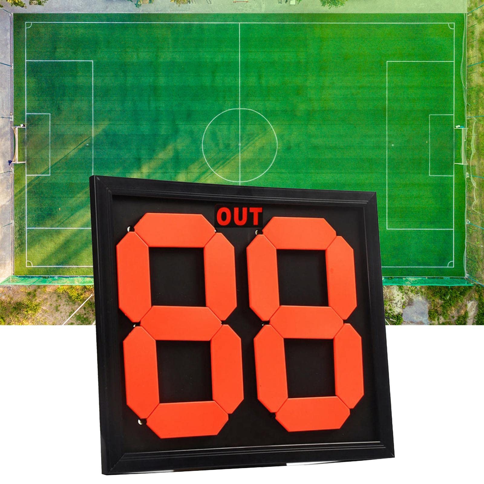 Yiju Football Soccer Manual Substitution Board Card Two Digit Reversible Numbers