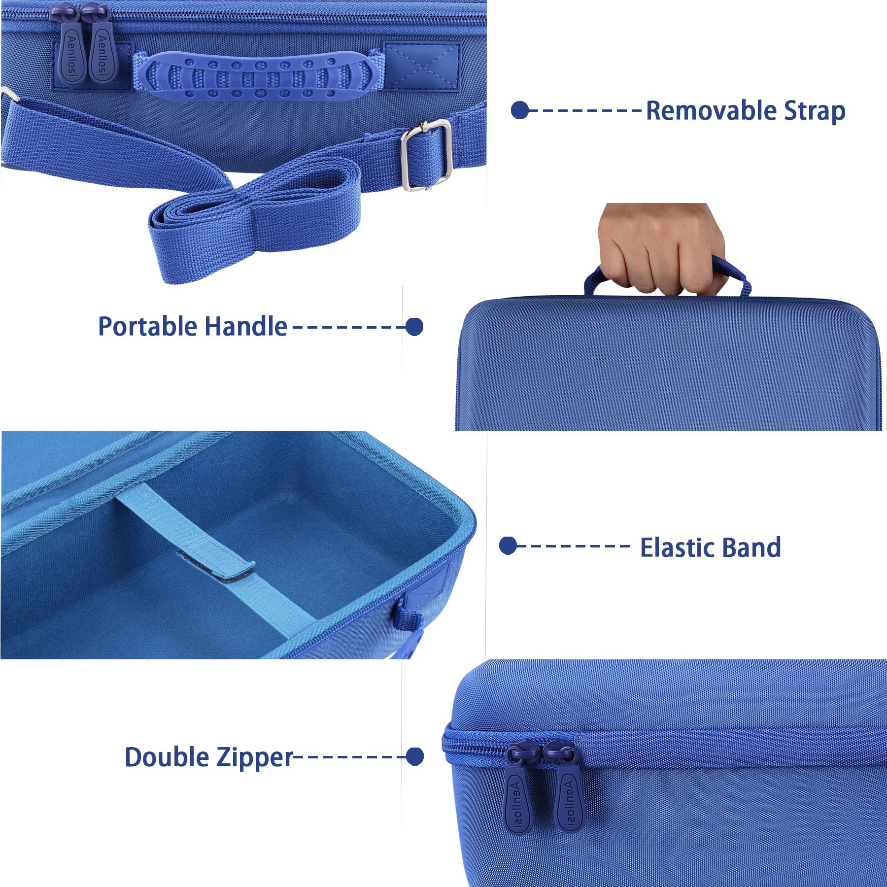 Aenllosi Hard Carrying Case Compatible with Bose New SoundLink Max Portable Speaker,Dusk Blue (Case Only) - Image 3