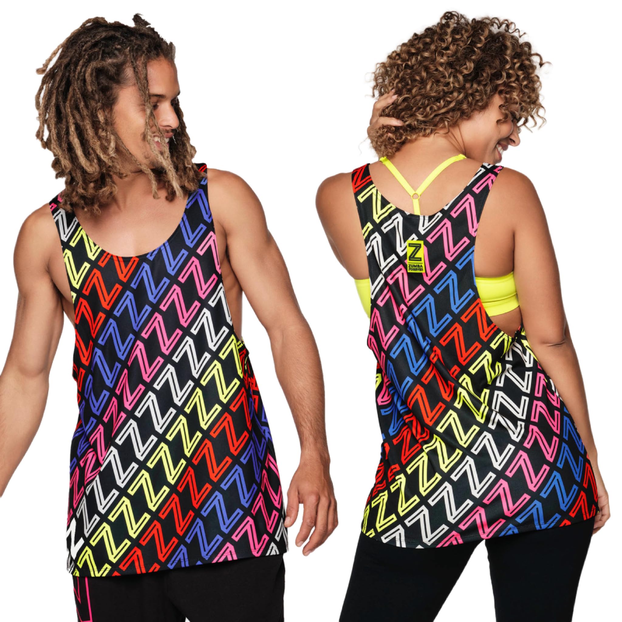 ZUMBA タンクトップ M グラデーション ZUMBA ズンバ 正規品 ユニセックスタンクトップ グラデーション