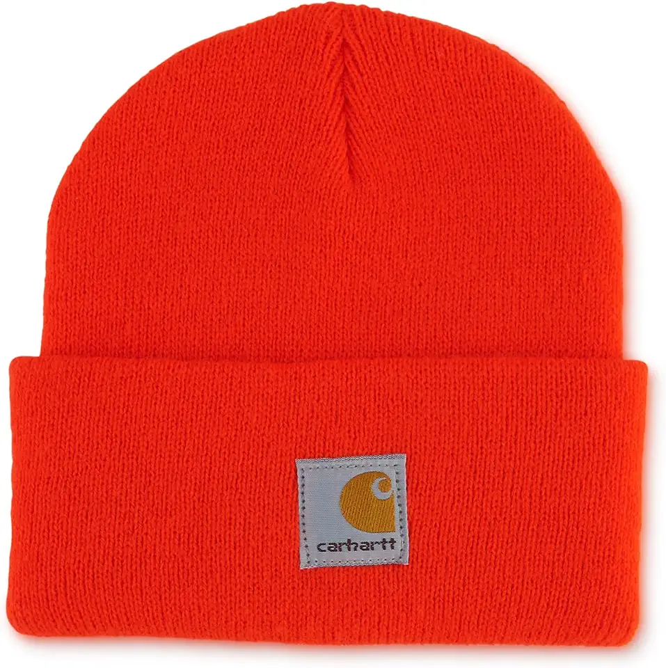 Carhartt Baby-Boys Infant Acrylic Watch Hat, Blaze Orange, Infant/Toddler