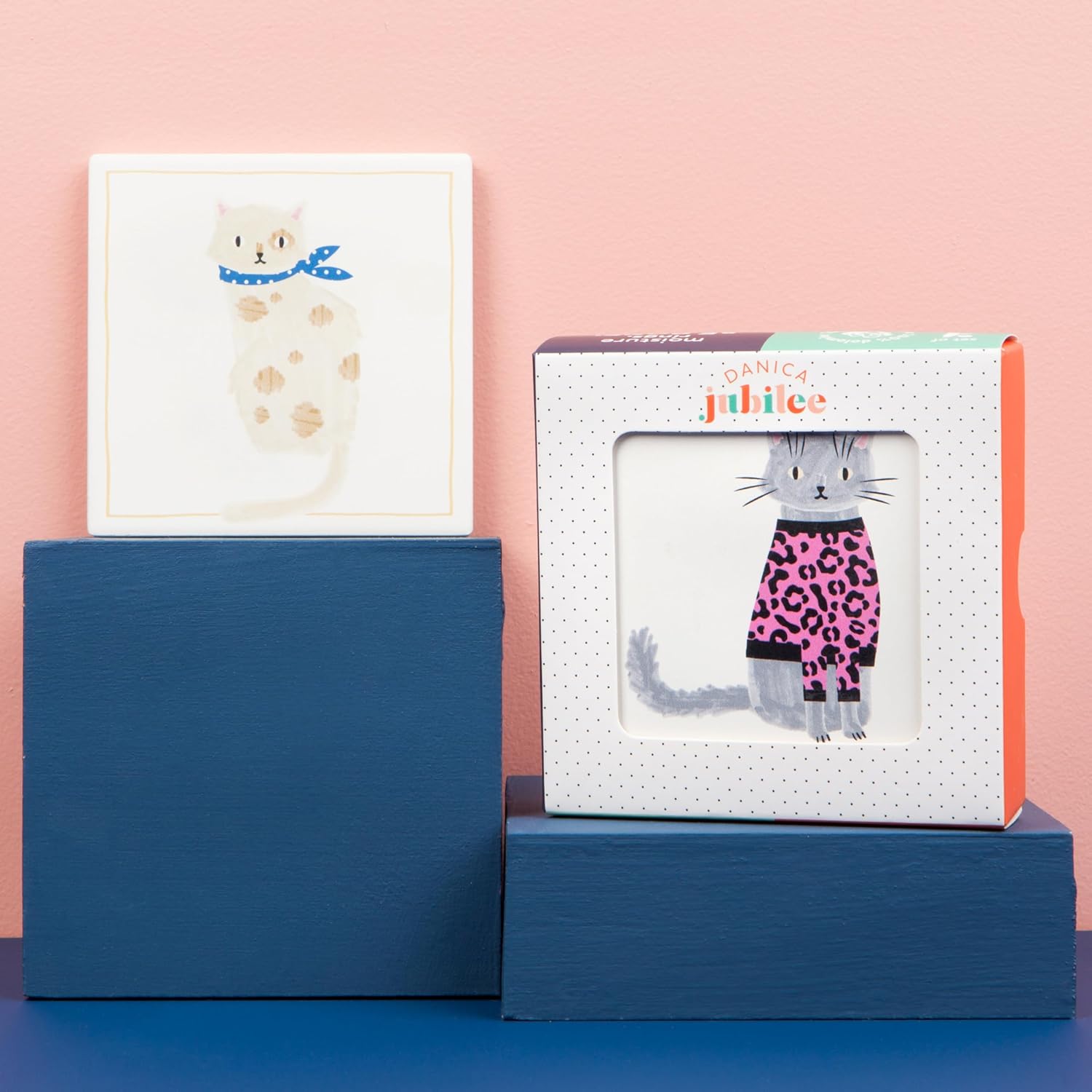 Jubilee Feline Fine Cat Soak Up コースター 4枚セット