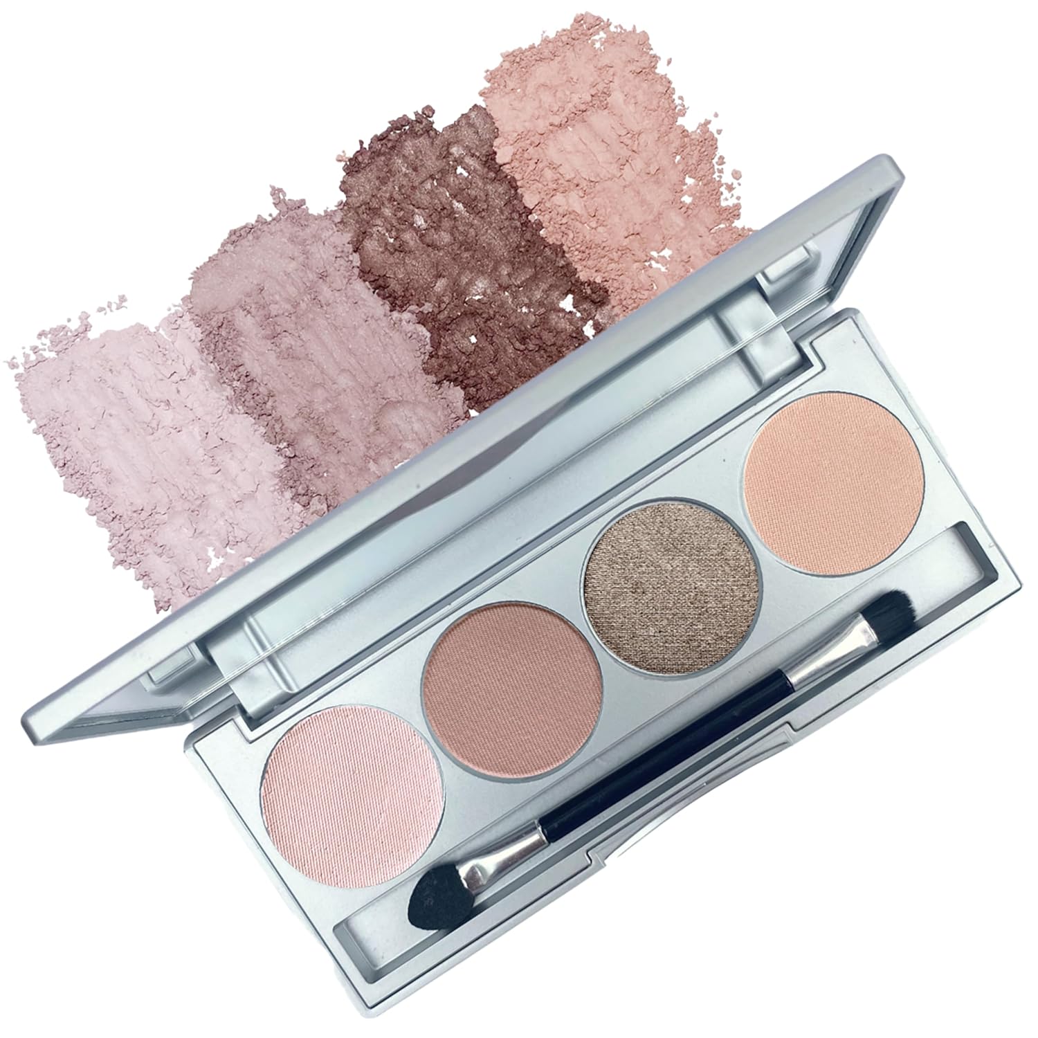 Honeybee Gardens Skinny Dip Eye Shadow Palette, Clear and Daring, 4 Excessive…