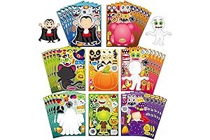 Halloween Monster Stickers: Make Your Own Spooky Crew!