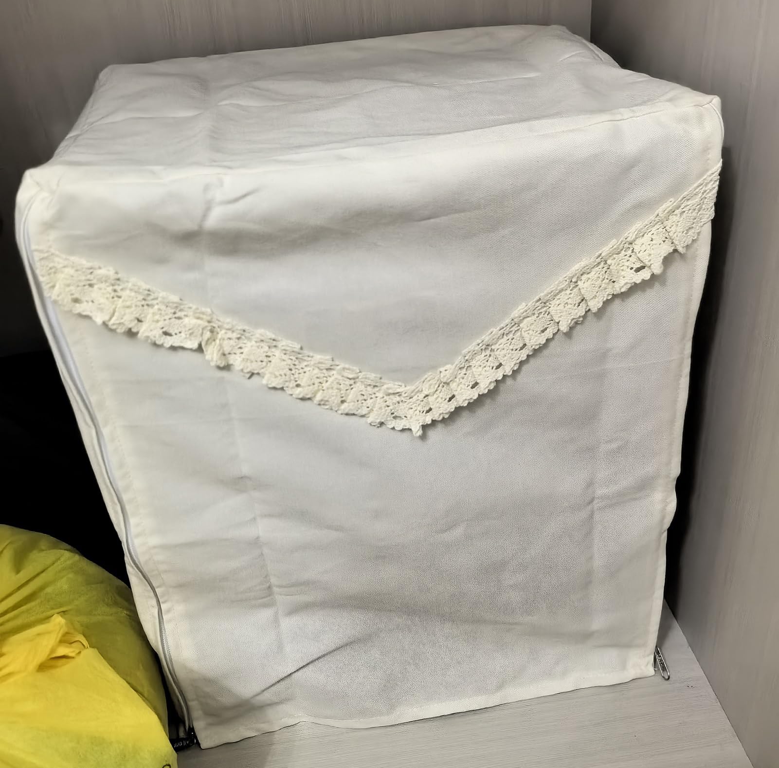 Pokrowiec na Sejf Jednokolorowa, Pyłoszczelna, Bezpieczna Osłona | Odporne Zarysowania, Półek, Duża Pokrywa Chroniąca Przed Kurzem Ukryty Sejf(Gray,W45x35xH70cm/18x14x28in)