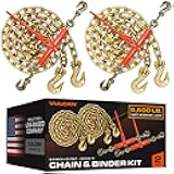 Chain and Binder Kit - Grade 70-3/8 Inch x 20 Foot - 6600 Pound Safe Working Load