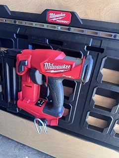 Pack-out/Wall hanger for Milwaukee Brad nailer