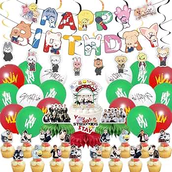 Amazon | TEICTS SKZ 誕生日 飾り付け セット パーティー 飾り