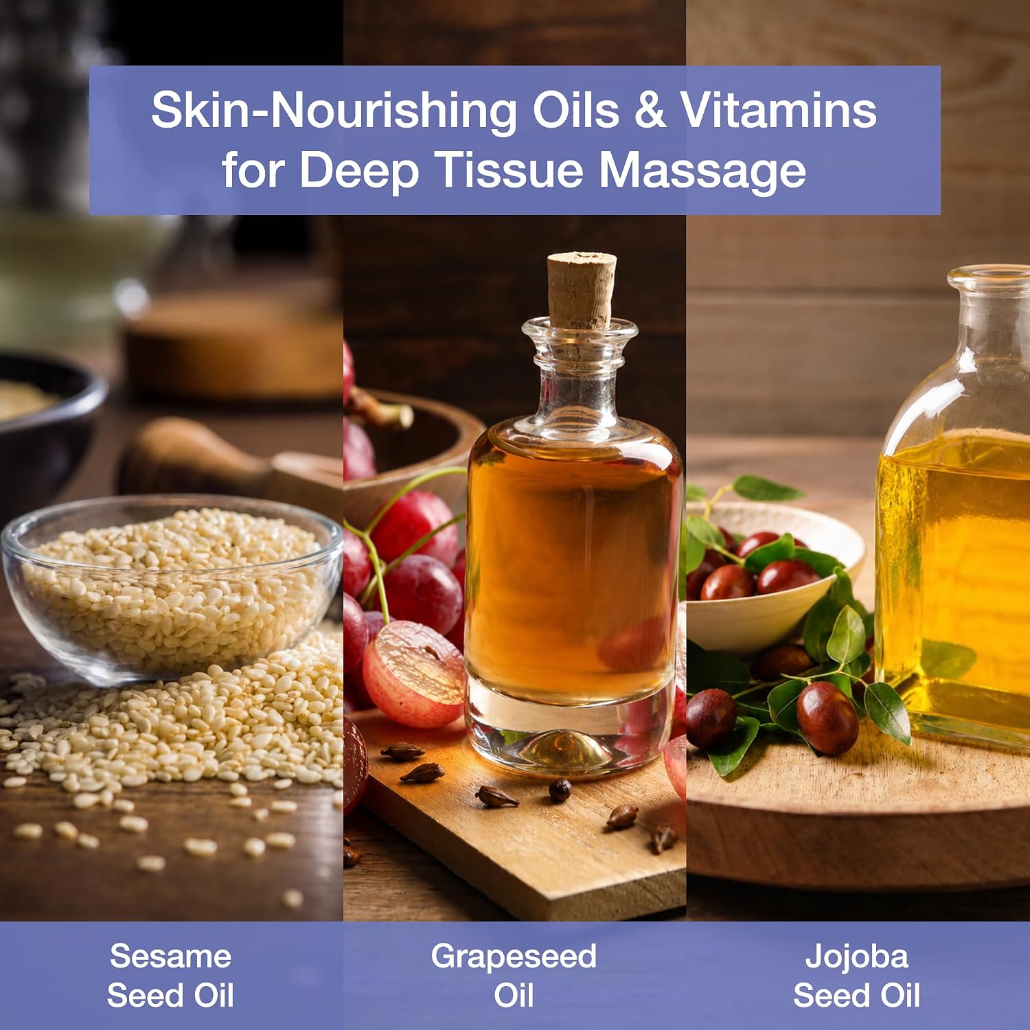 Bon Vital' Deep Tissue Massage Creme, 8 Oz Jar, Lightweight Non-Greasy Formula for All Skin Types, Ideal for Deep Muscle Manipulation, Hydrating Massage Lotion for Spa and Home Use