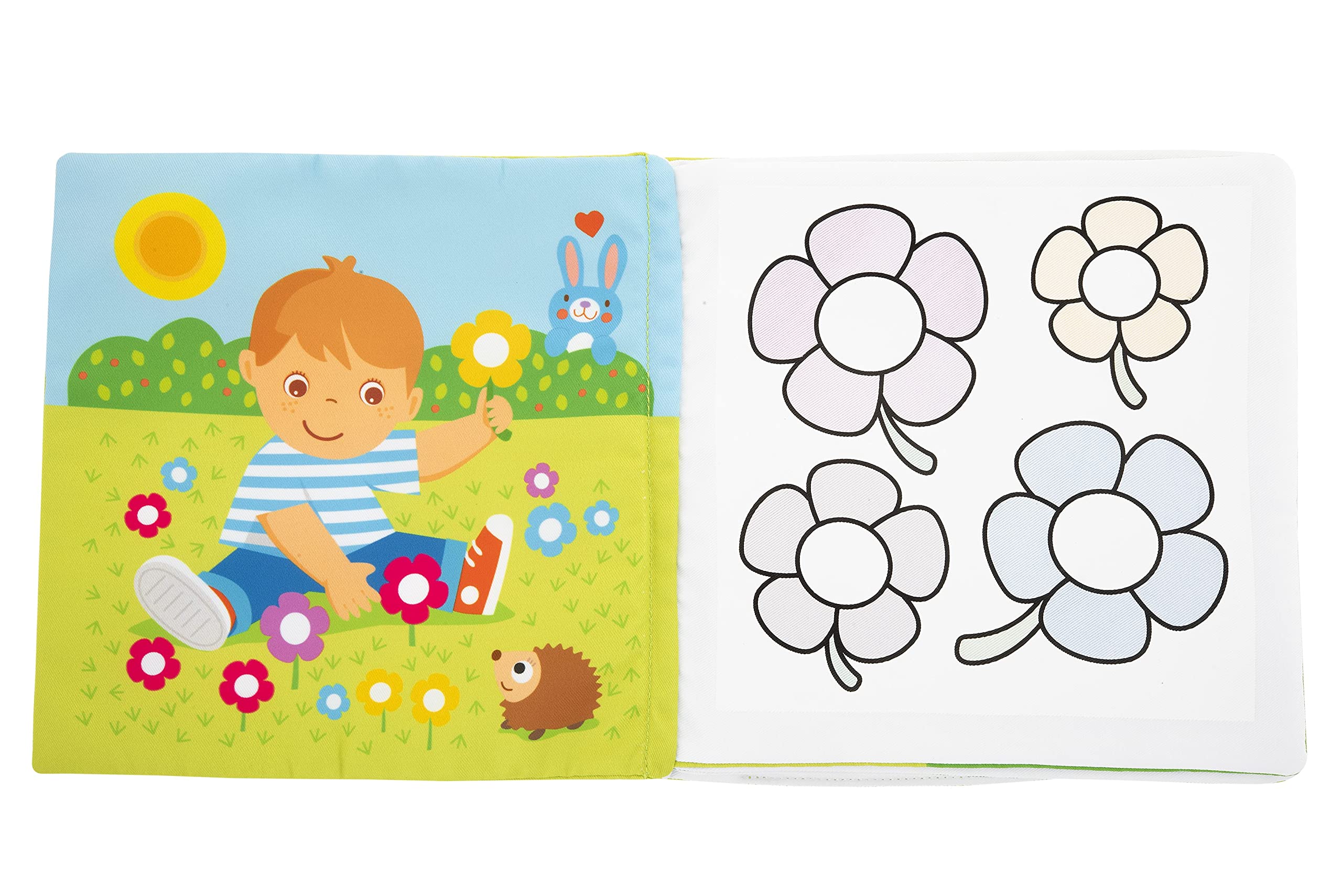 Chicco Livre des Saisons Livre de Coloriage avec Marqueur Magique à Eau, Livre Aquadoodle, Enseigne les Chiffres et les Saisons, les Couleurs Disparaissent une Fois Sec - Jeux Éducatif 2 Ans