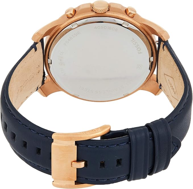 Fossil Grant Chronograph Leather Watch 