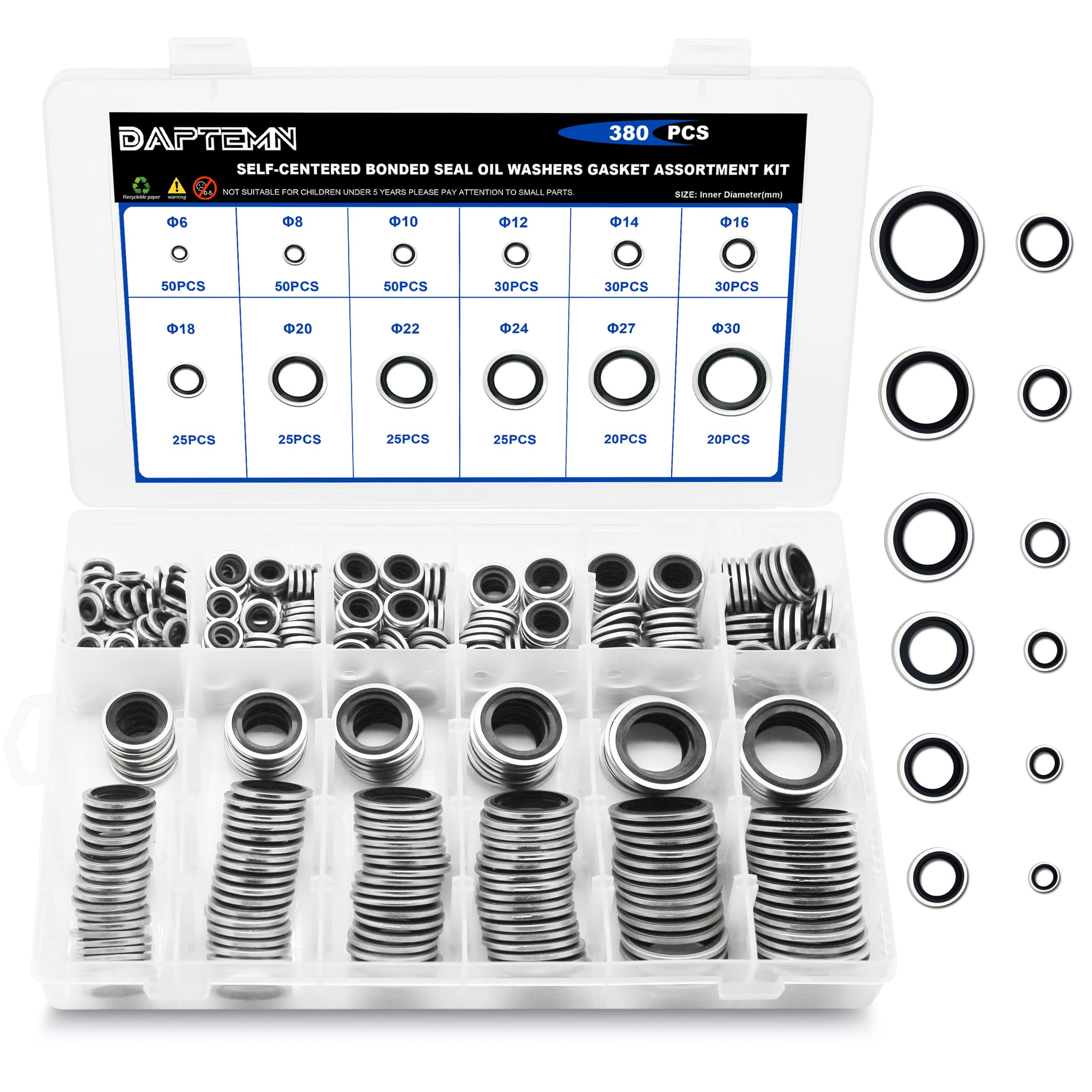 245 Metric Washer Kit - Seal & Prevent Leaks -11