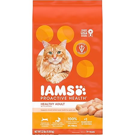 Iams Proactive Health Adult Dry Cat Food Chicken & Salmon Recipes