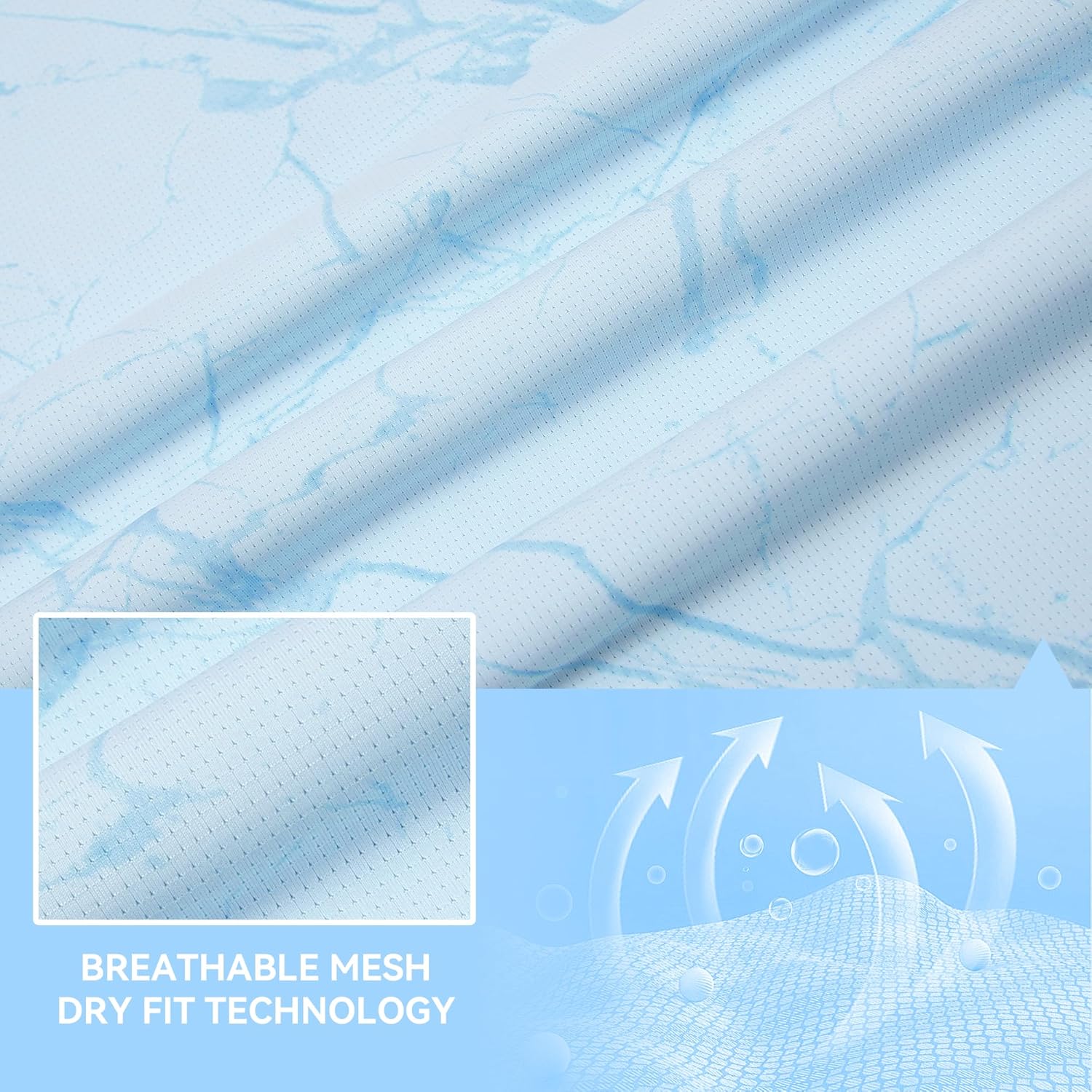 WARHORSEE Mesh Workout T Shirts for Men Breathable Quick Dry Athletic Moisture Wicking Short Sleeve Crew Neck Tees Men - Image 3