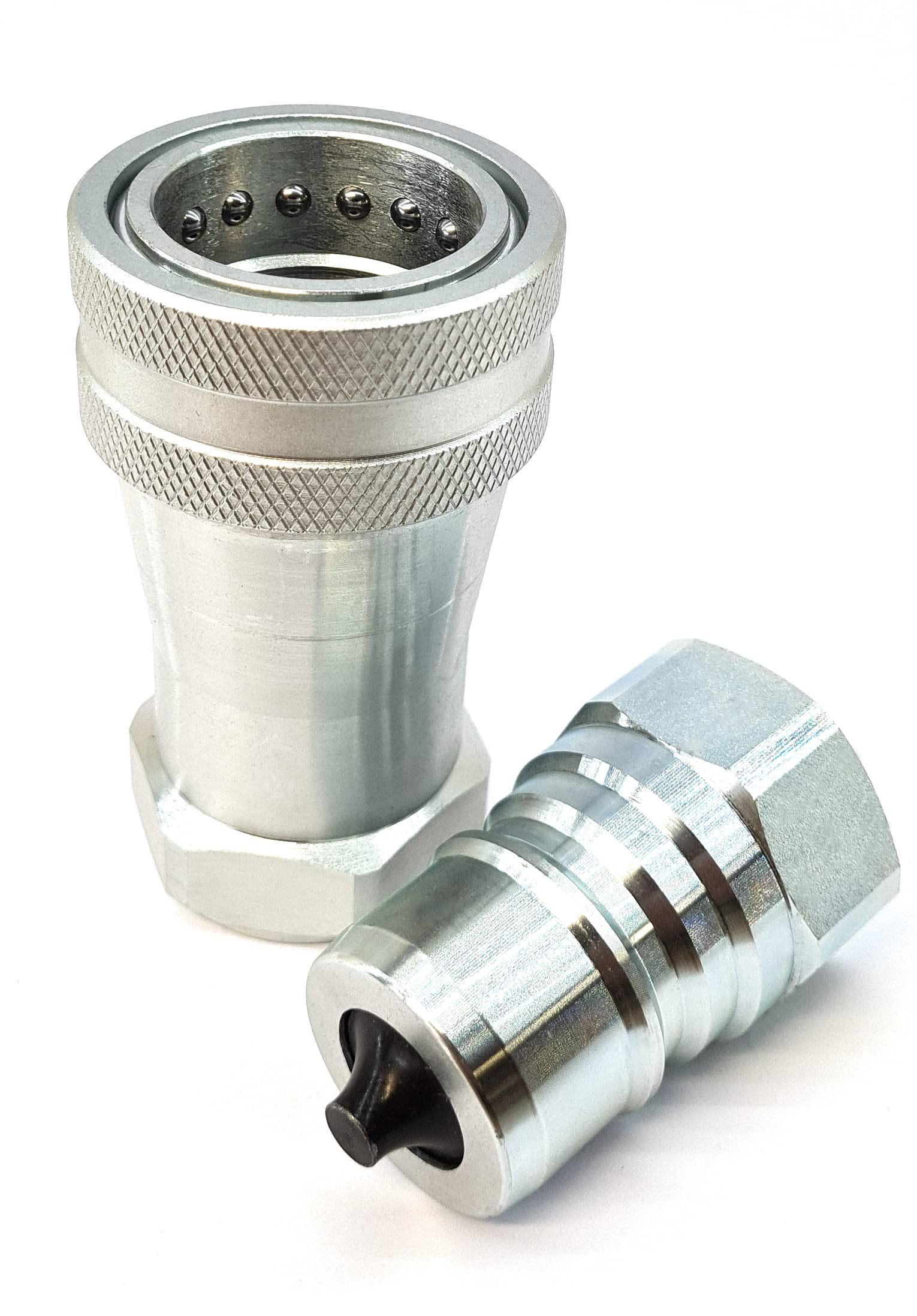 Delta-P Ltd Men's Hydraulic Quick Release Coupling Iso A Set 1/4" Bsp To Iso 7241-A (25-1" Bsp)